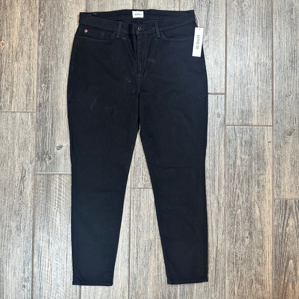 Hudson Blair Valarie Black High Rise Skinny Jeans Women's Size 34